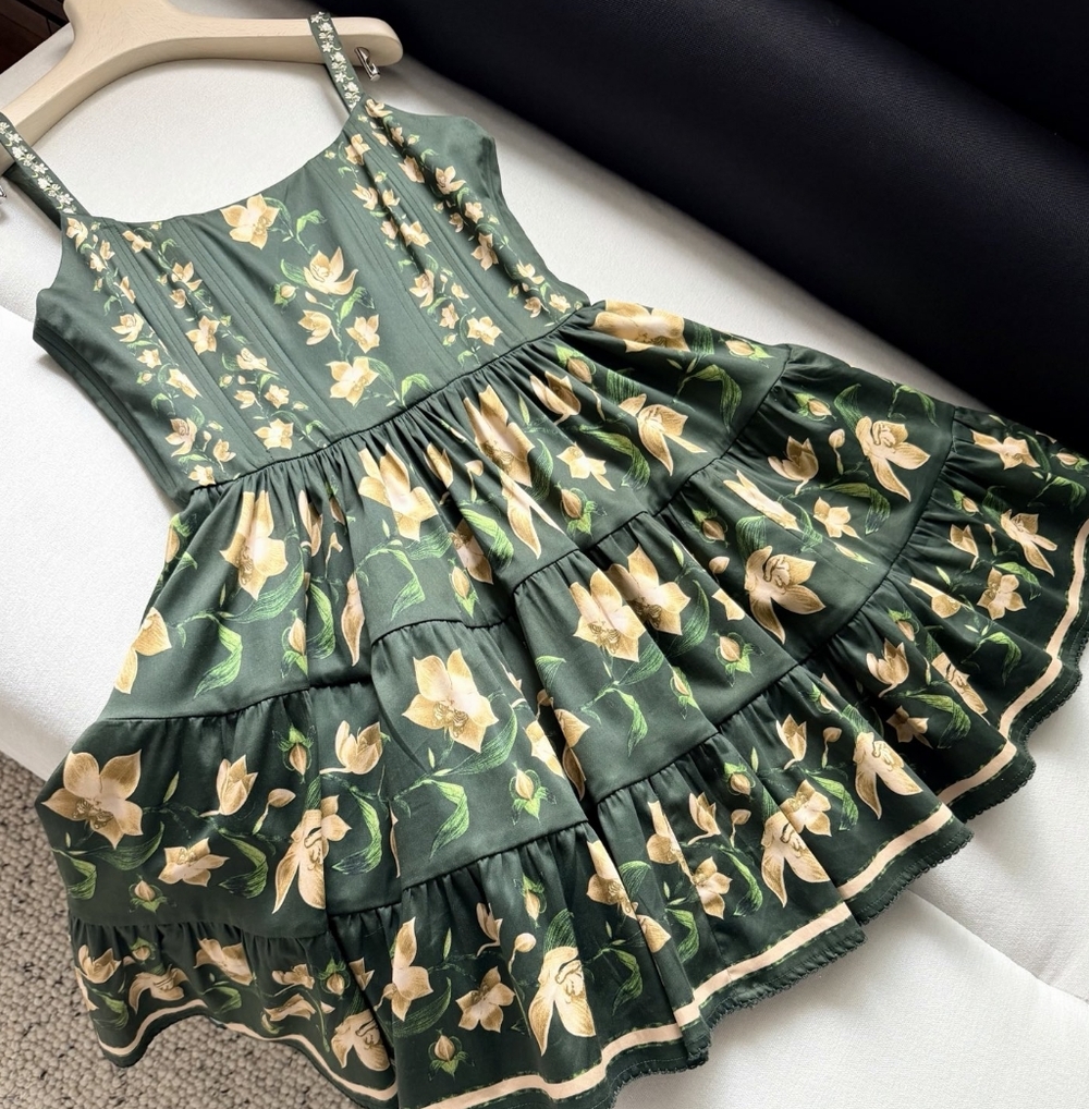 AGUA BY AGUA BENDITA Granadilla tiered floral-print mini dress - Picture 9 of 12